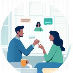 Illustration of conducting an interview