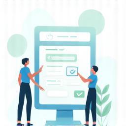 Illustration of a user signing up